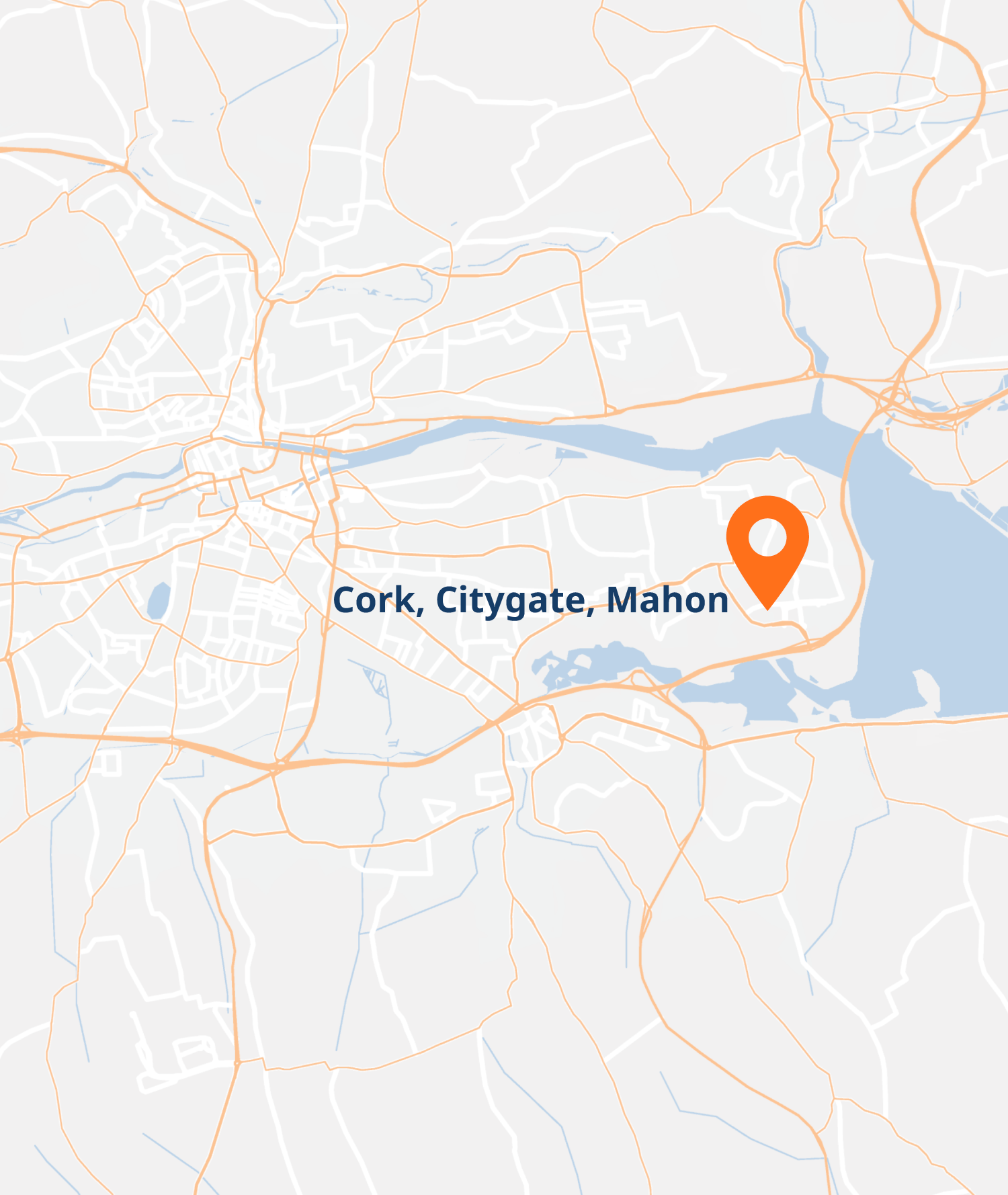 Map showing the location of Mater Private in Cork marked with a pin