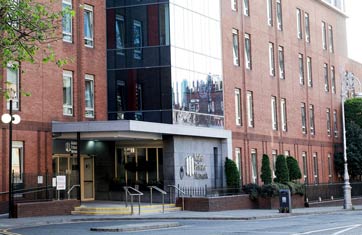 The main entrance to Mater Private Network on Eccles Street in Dublin.