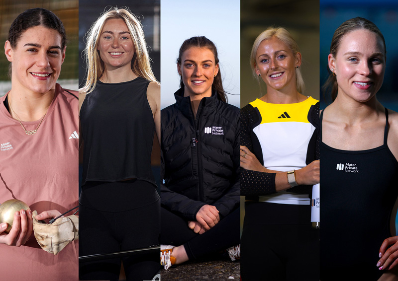 A collage of photos Nicola Tuthill, Lara Gillespie, Eve McMahon, Sarah Lavin, and Ellen Walshe. 